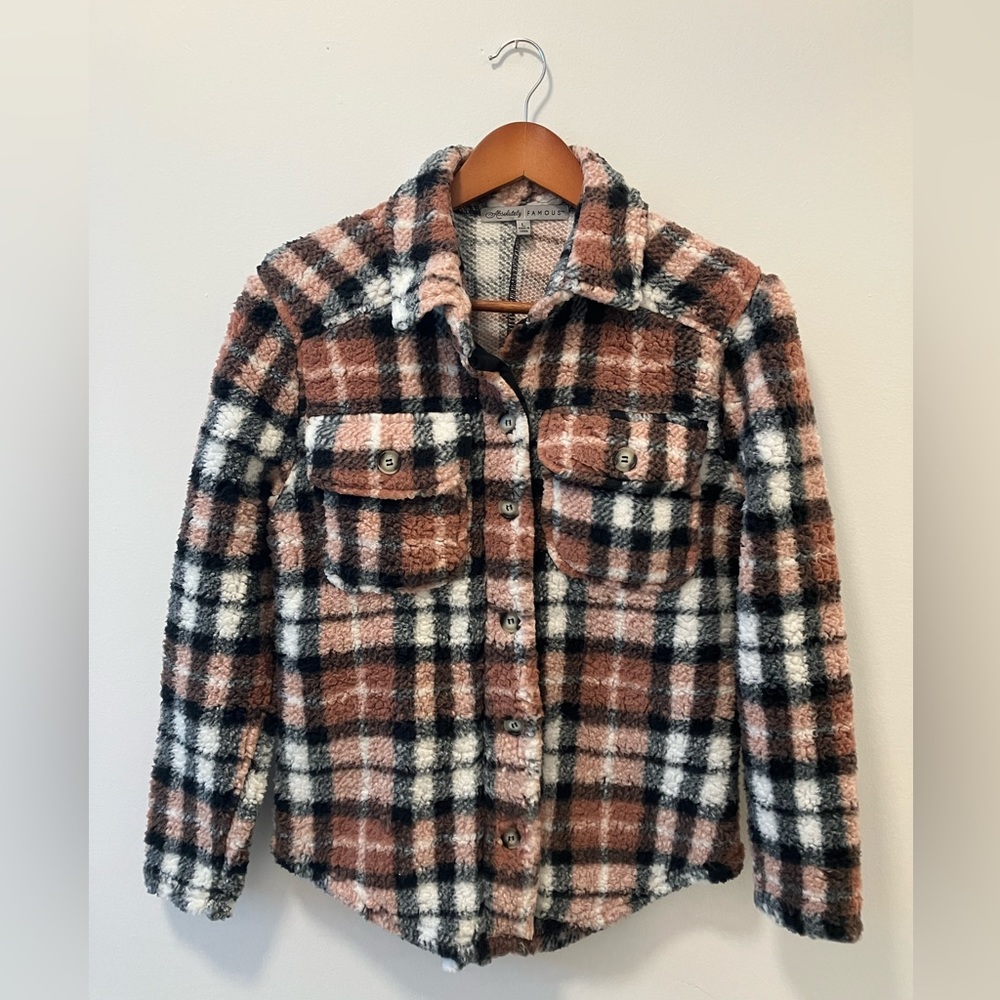 Absolutely Famous Sherpa Shirt Jacket